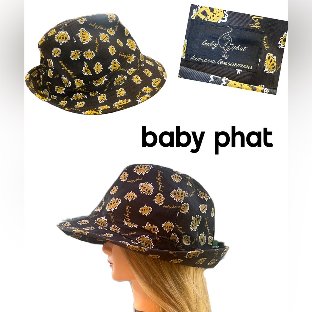 Baby Phat 👑 Hat - Black and Yellow One Size fits All